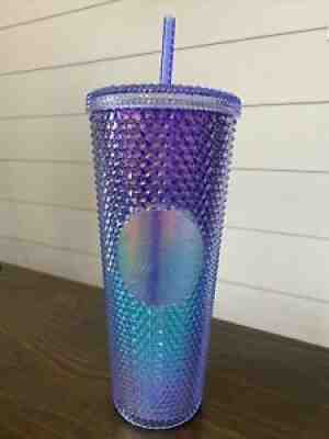 STARBUCKS Studded Mermaid Blue Teal Purple Ombre Venti Bling Tumbler Cup 24oz. - Sold on eBay Jul 06, 2021 for $65.00