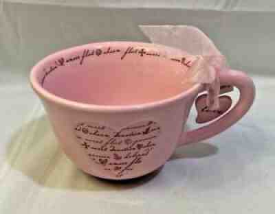 Pink 2006 Starbucks Coffee Cup Mug with Engraved Heart, Charm, and Loving Words - Sold on eBay Sep 14, 2021 for $16.95