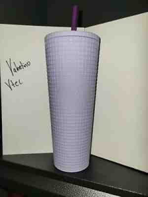 New Starbucks Matte Lilac Lavender Purple Grid Studded 24 oz Tumbler Cold Cup - Sold on eBay Aug 30, 2021 for $40.00
