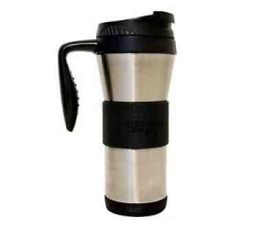 Starbucks Stainless Steel Coffee Tumbler Handle Grip and Flip Open Lid 2006 - Sold on eBay Aug 25, 2021 for $19.99