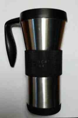 Starbucks Stainless Steel Coffee Tumbler Handle Grip Double Walled With Lid 2006 - Sold on eBay Sep 13, 2021 for $18.95