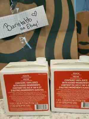 Starbucks Peach Juice X2 Discontinued **BB: August 15, 2021** - Sold on eBay Jun 30, 2021 for $37.77