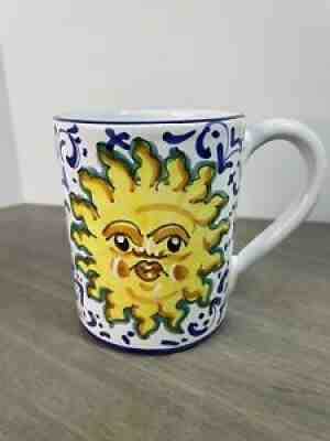 STARBUCKS Sun Face Mug Sberna Deruta Italy RARE - Sold on eBay Jul 26, 2021 for $29.95