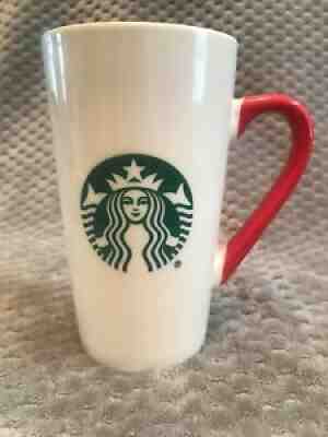 Starbucks Ceramic Mug 2020 16 Oz Limited Edition Tall White Mug with Red Handle - Sold on eBay Sep 17, 2021 for $8.99
