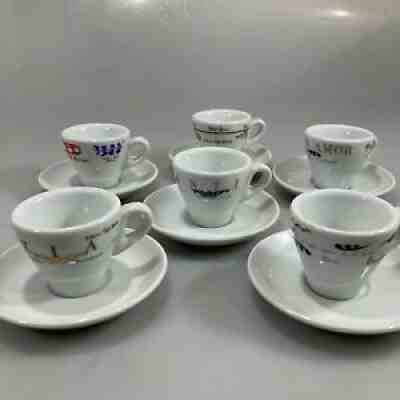 Starbucks D. Reinhart Set Of 6 Espresso Demitasse Cups Saucers 2 oz IPA Italy - Sold on eBay Sep 14, 2021 for $68.50