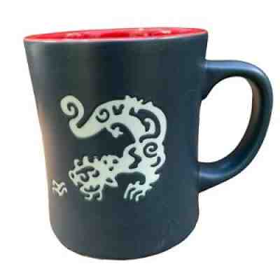 STARBUCKS 2011 Original KOMODO DRAGON Coffee Tea Cup Mug 16oz Matte Black