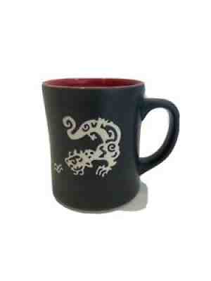 STARBUCKS 2011 Original KOMODO DRAGON Coffee Tea Cup Mug 16oz Matte Black