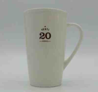 2010 Starbucks Venti 20 Ounces Ivory White Tall Tapered Coffee Mug Cup - Sold on eBay Aug 06, 2021 for $23.00
