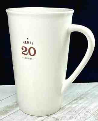 Starbucks 2010 Venti 20 Ounces Ivory White Tall Ceramic Coffee Mug - Sold on eBay Jul 22, 2021 for $20.75