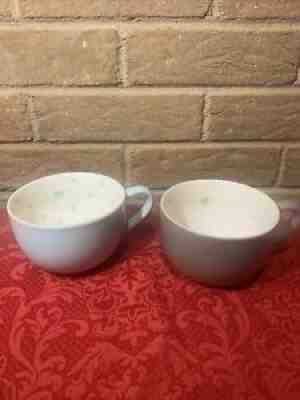 Set of 2005 STARBUCKS Coffee Mug Tea Cup Blue Brown Polka Dots/ Flower - Sold on eBay Aug 27, 2021 for $18.99
