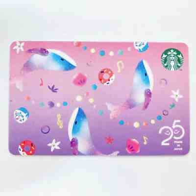 Starbucks Gift Card Japan WONDER OCEAN Pink Whale 25th Anniversary 2021 New! - Sold on eBay Jul 27, 2021 for $9.59