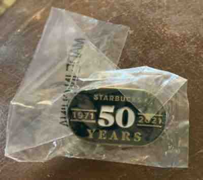 Starbucks 50th Anniversary Enamel Pin Rare Exclusive 2021 - Sold on eBay Sep 05, 2021 for $14.40
