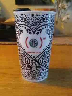 STARBUCKS Jonathan Adler RED 12 oz Coffee Tumbler Travel Mug Cup 2010 RARE EUC! - Sold on eBay Jun 28, 2021 for $23.00