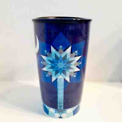 Starbucks 2017 Blue South Carolina Patchwork Tumbler Travel Coffee Mug 12 oz - Sold on eBay Aug 10, 2021 for $49.95