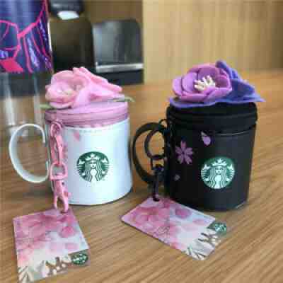 1pcs 2019 China Starbucks Cherry Blossom Mini SR Kits Card Coin Bag Keychain - Sold on eBay Jul 15, 2021 for $13.99