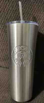 Starbucks Cold Cup Silver Steel 24 0Z FREE SHIPPING - Sold on eBay Sep 08, 2021 for $24.99