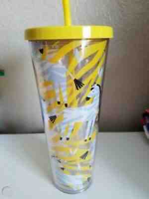 Starbucks Yellow Zebra Tumbler 24 Oz Rare Hard To Find. With Original Straw - Sold on eBay Sep 18, 2021 for $91.00