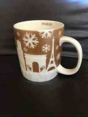 NEW Starbucks PARIS Christmas Eiffel Tower Louvre GOLD MUGÂ 