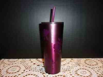 Starbucks Fall Tumbler Plum Rose Matte Stainless Steel Cup 24oz 2020 Burgundy - Sold on eBay Jun 24, 2021 for $39.00
