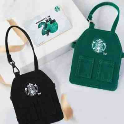 China Starbucks Black / Green Apron Coin Bag Keychian Card Holder - Sold on eBay Jul 10, 2021 for $19.99
