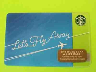 Starbucks gift card " LET'S FLY AWAY " 2014 â??~COOL CARD~VHTF â?? NO VALUE - Sold on eBay Aug 26, 2021 for $6.35