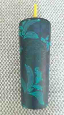 Starbucks Fall 2021 Teal & Green Floral 24 Oz Stainless Steel Tumbler NWT - Sold on eBay Sep 05, 2021 for $20.00