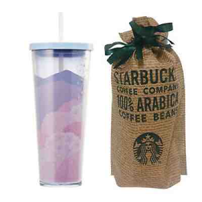 Starbucks Korea 2020 purple floating blossom cold cup 710ml Cherry Blossom - Sold on eBay Aug 04, 2021 for $99.99