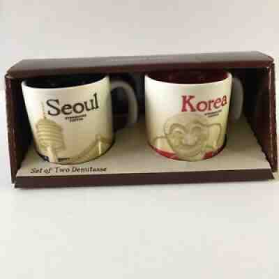 NIB STARBUCKS Coffee Seoul Korea Demitasse Mug Cup Global Icons Collector Series - Sold on eBay Aug 07, 2021 for $47.04