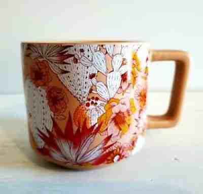 Starbucks Pink Flower & Cactus Floral 14 oz Stackable Ceramic Mug Cup 2019 New - Sold on eBay Sep 05, 2021 for $24.99