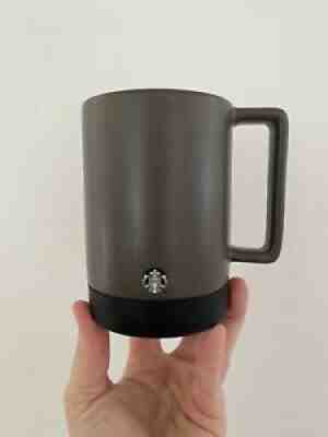 Starbucks 14 oz Ceramic Travel Mug Gray NonSlip Rubber Bottom With Lid 2018 - Sold on eBay Jul 13, 2021 for $14.95