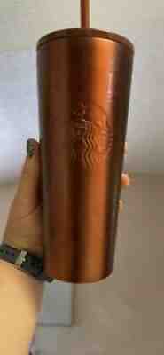 Starbucks 2020 Double Walled Stainless Steel tumbler, copper, holiday - Sold on eBay Jul 26, 2021 for $35.00