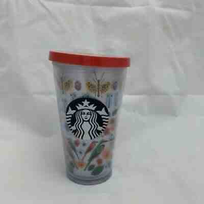 STARBUCKS Mermaid Bugs Birds Tropical 16 oz Travel Tumbler Mug Coffee Cup - Sold on eBay Jun 23, 2021 for $24.99