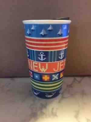 Starbucks New Jersey 12oz Ceramic Tumbler Mug Cup With Lid. Excellent Condition - Sold on eBay Aug 14, 2021 for $5.99