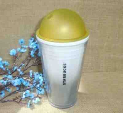 STARBUCKS DOME / BUBBLE LID Grey & White OMBRE PRISM TUMBLER - Sold on eBay Aug 07, 2021 for $13.97