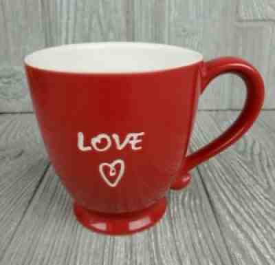 Starbucks 2006 Red Etched Love with Heart Icon Coffee Tea Mug, 15 oz. - Sold on eBay Sep 05, 2021 for $15.99