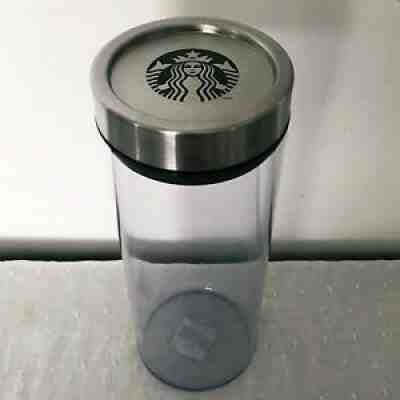 Starbucks Tall Clear Canister Mermaid Logo Coffee Bean Storage Large Container - Sold on eBay Jun 27, 2021 for $18.00
