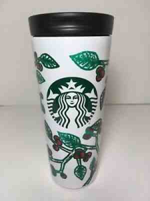 STARBUCKS COFFEE Stainless Steel Tumbler 2016 Holiday Travel Mug 16 fl oz - Sold on eBay Aug 25, 2021 for $12.50