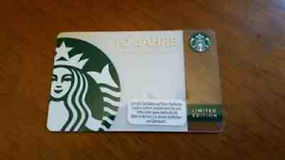 Hard to Find! STARBUCKS 2012 Germany 10 Jahre Gift Card Near MINT! US Seller - Sold on eBay Sep 16, 2021 for $12.00