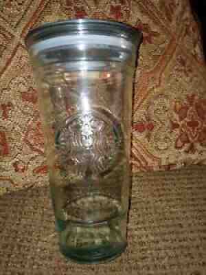 Starbucks Venti Recycled Glass Tumbler With Lid No Straw Made In Spain - Sold on eBay Sep 19, 2021 for $29.77