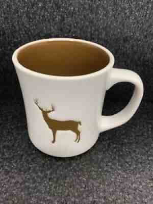 Starbucks Stag Coffee Mug brown embossed 2008 cup 12 oz Antlers Deer Elk Buck - Sold on eBay Sep 05, 2021 for $40.00