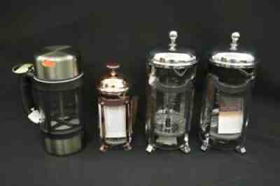LOT 4x Starbucks 24oz 32oz Glass & Stainless Steel French Press Coffee - Sold on eBay Aug 29, 2021 for $35.67