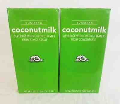 2X Starbucks Sumatra Coconut Milk 64 Oz. each Carton BBD 08/2020 - Sold on eBay Sep 16, 2021 for $23.95