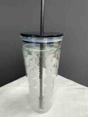 2017 Starbucks 20oz Glass Double Walled Tumbler Cable Knit Nautical Blue LidÂ  - Sold on eBay Sep 12, 2021 for $56.00