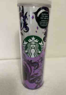 Starbucks Halloween 2021 Purple Cat and Spider Web Glow in The Dark Tumbler - Sold on eBay Sep 19, 2021 for $29.00