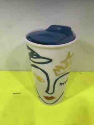 Starbucks 2016 Anniversary Siren Swarovski Crystal Red Lips Ceramic Tumbler Mug - Sold on eBay Jun 24, 2021 for $19.99