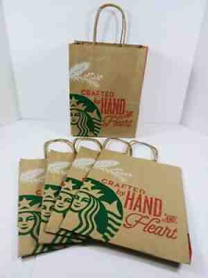10 Starbucks New Recycled Paper Lunch Gift Bags 10" x 8" "Small Shopper" - Sold on eBay Sep 17, 2021 for $9.99