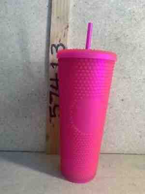 Starbucks Neon Pink Studded Bling Tumbler Fall 2021 24oz Cold Cup NEW - Sold on eBay Sep 08, 2021 for $34.50