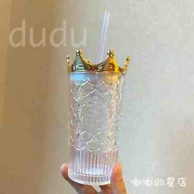 Starbucks China 2020 Anniversary Fish Scale Crown Siren Colorful Glass Straw Cup - Sold on eBay Jul 19, 2021 for $129.99