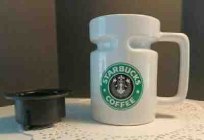 Vintage Starbucks travel mug 1990's. Retired split-tail belly button siren logo - Sold on eBay Sep 20, 2021 for $6.50