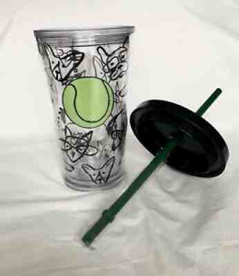 STARBUCKS 2014 Limited Edition Doodle Dogs Tennis Ball Acrylic Tumbler 16oz RARE - Sold on eBay Aug 12, 2021 for $44.99